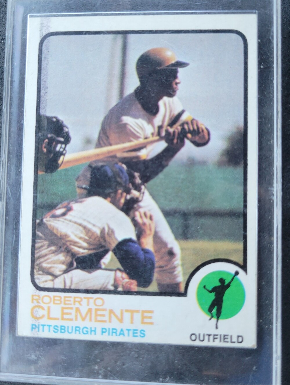 Roberto Clemente Pittsburgh Pirates Baseball Card - White/Yellow